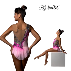 Taşlı Ritmik Cimnastik Mayo –  Zarafetin Aquareli